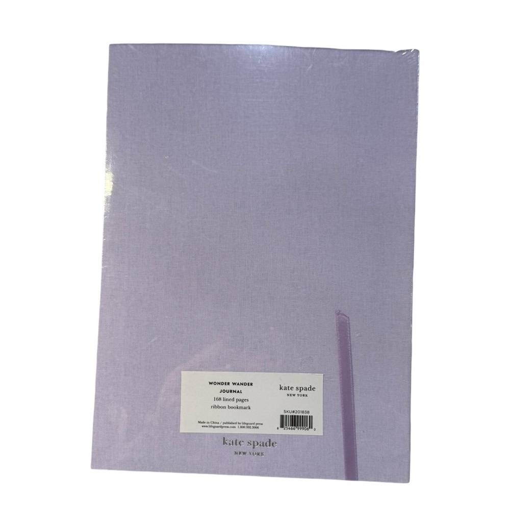 Kate Spade New York “Wonder Wander” Journal Lavender – 168 Lined Pages – NEW - Picture 3 of 7